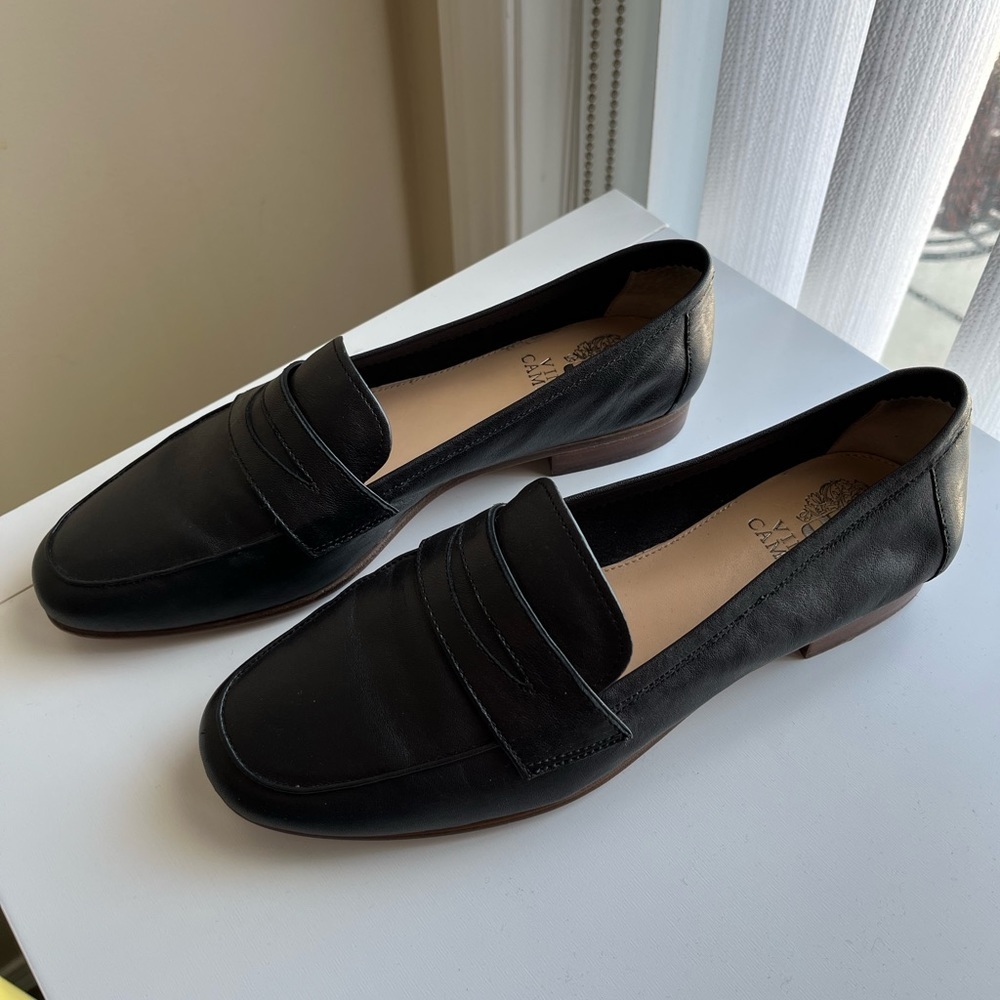 Black Leather Loafers